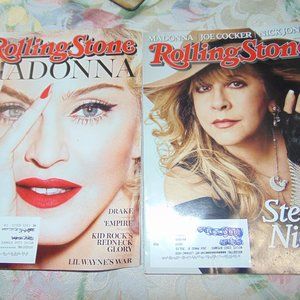 ROLLING STONES MAGS MADONNA & STEVIE NICKS